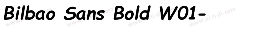 Bilbao Sans Bold W01字体转换